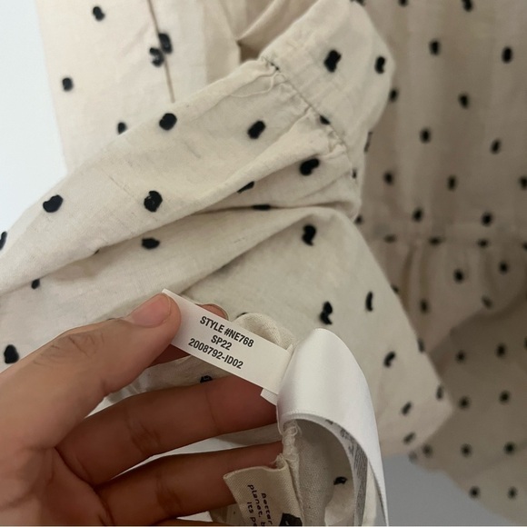 madewell polka dot tiered short dress size xs - Picture 9 of 9